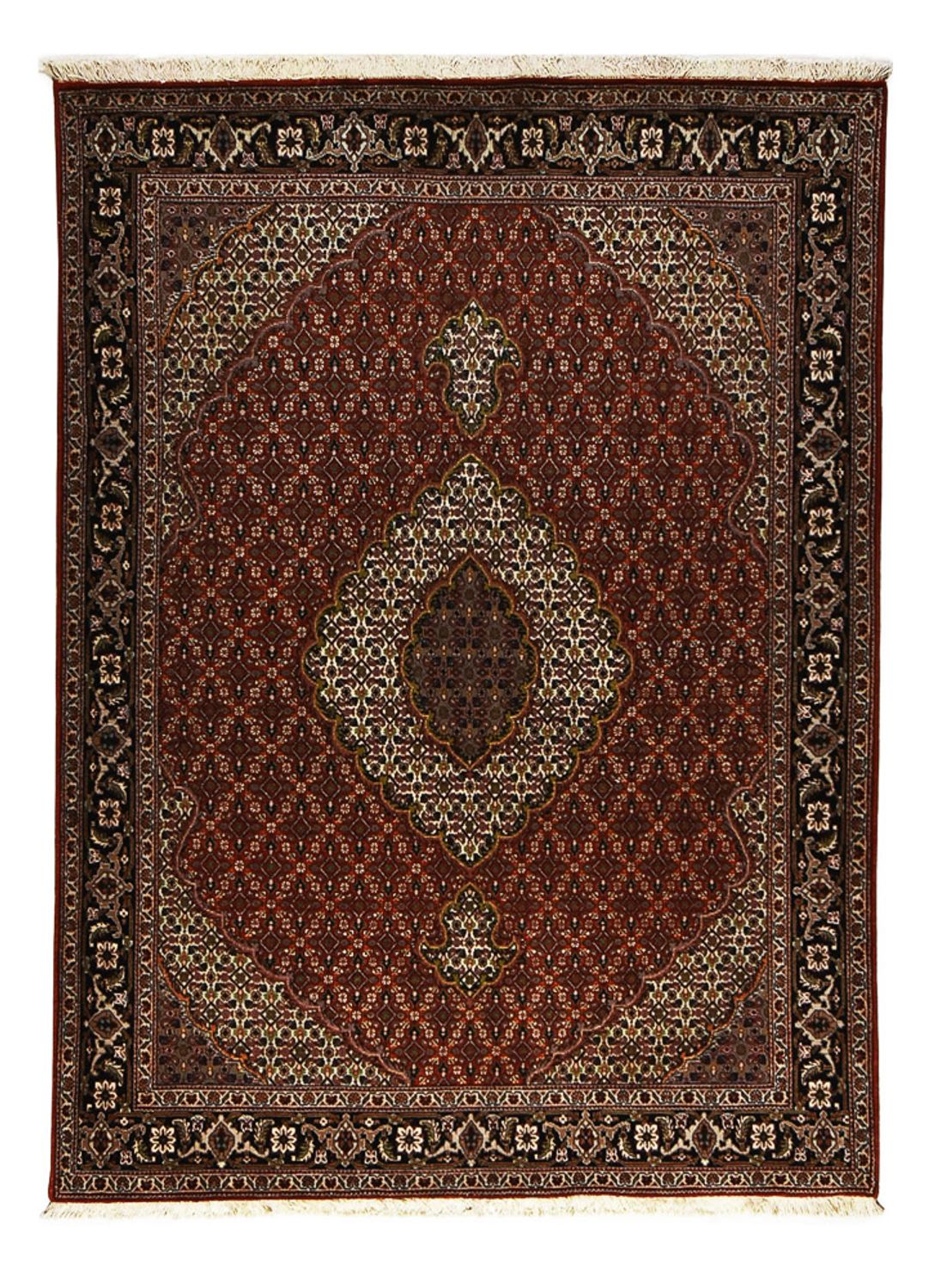 Perserteppich - Täbriz - Royal - 204 x 150 cm - dunkelrot
