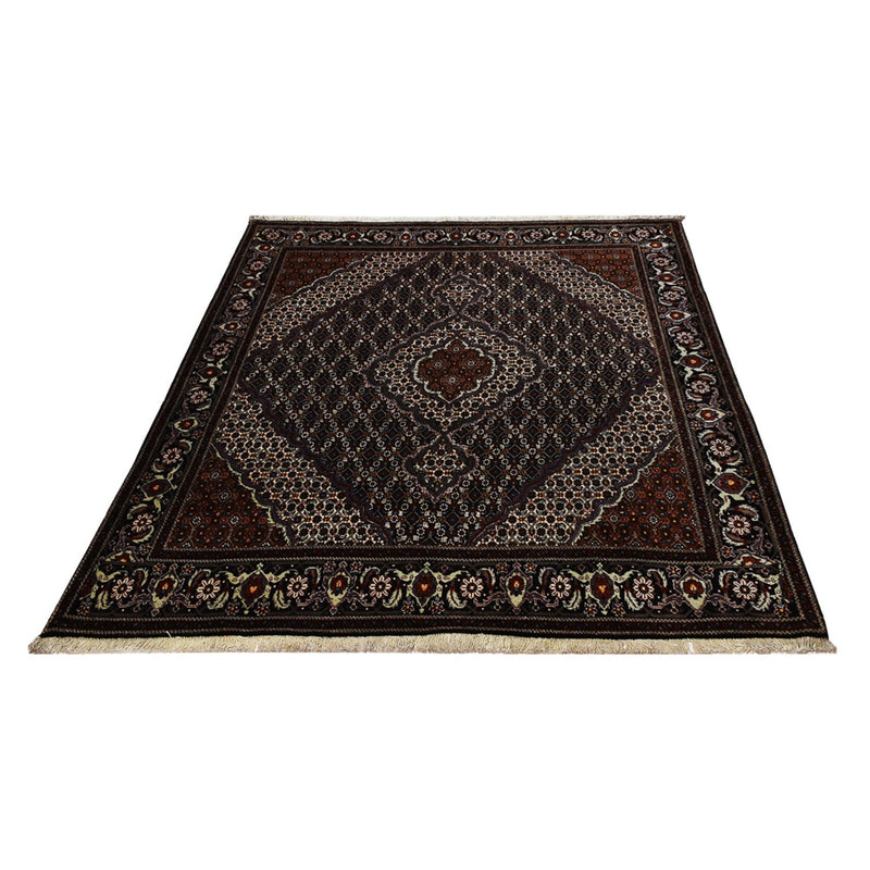 Perserteppich - Täbriz - Royal - 206 x 158 cm - anthrazit