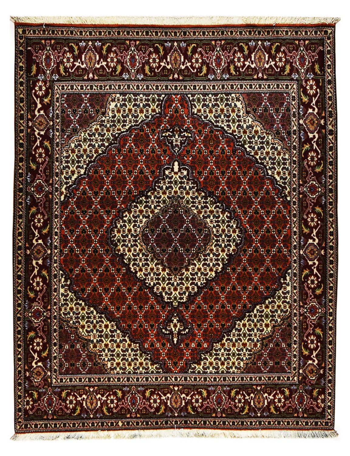 Perserteppich - Täbriz - Royal - 200 x 155 cm - dunkelrot