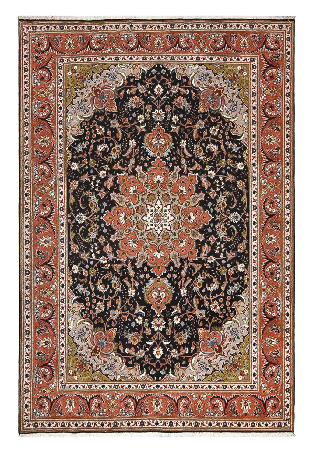 Perserteppich - Täbriz - Royal - 305 x 203 cm - anthrazit