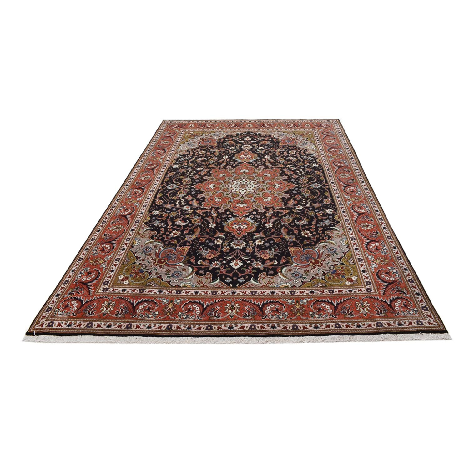 Perserteppich - Täbriz - Royal - 305 x 203 cm - anthrazit