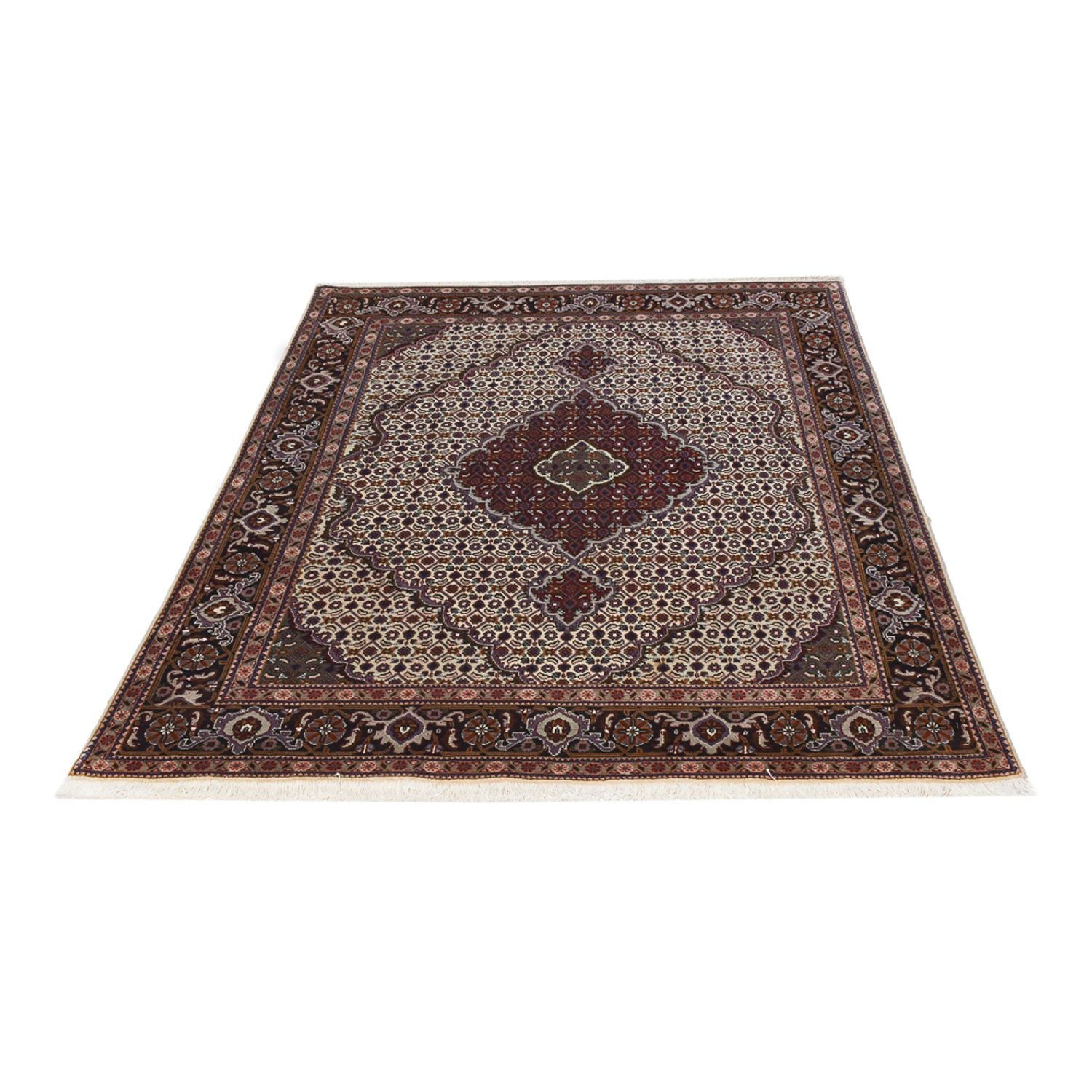 Perserteppich - Täbriz - Royal - 202 x 152 cm - creme