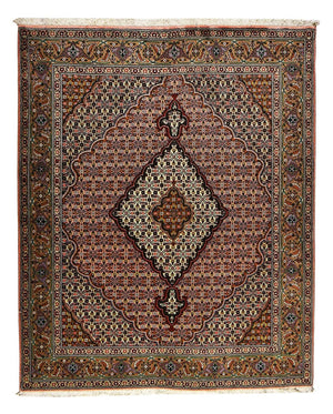 Perserteppich - Täbriz - Royal - 190 x 155 cm - hellrot