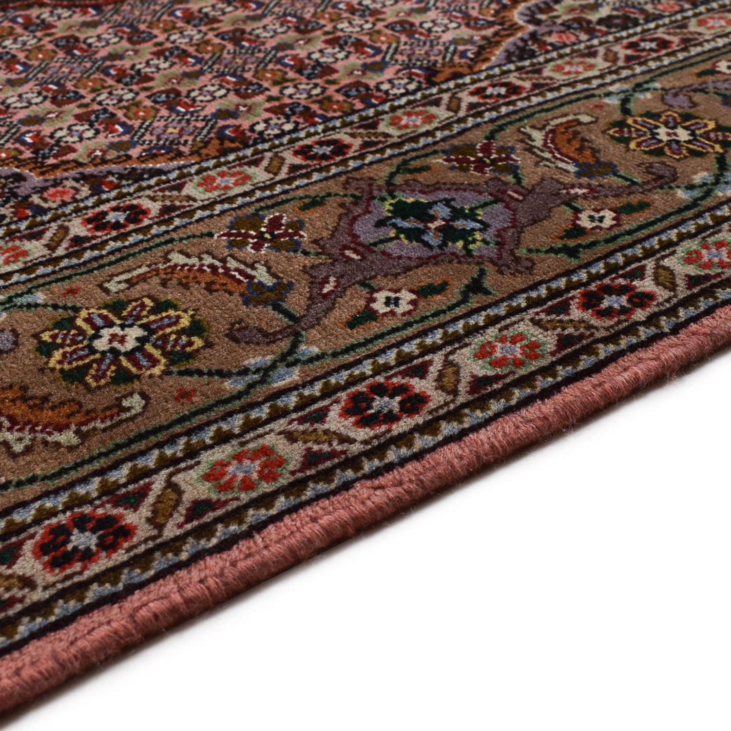 Perserteppich - Täbriz - Royal - 190 x 155 cm - hellrot