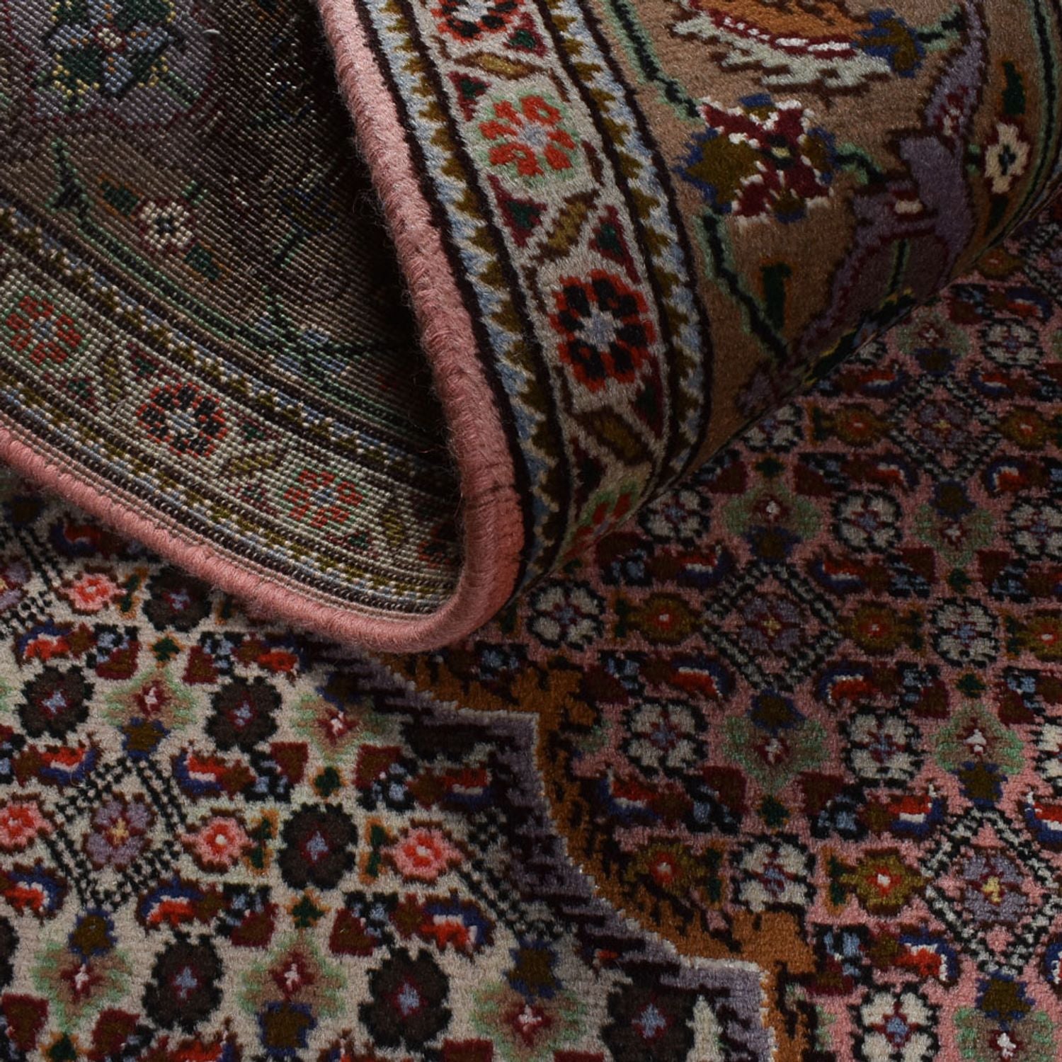 Perserteppich - Täbriz - Royal - 190 x 155 cm - hellrot
