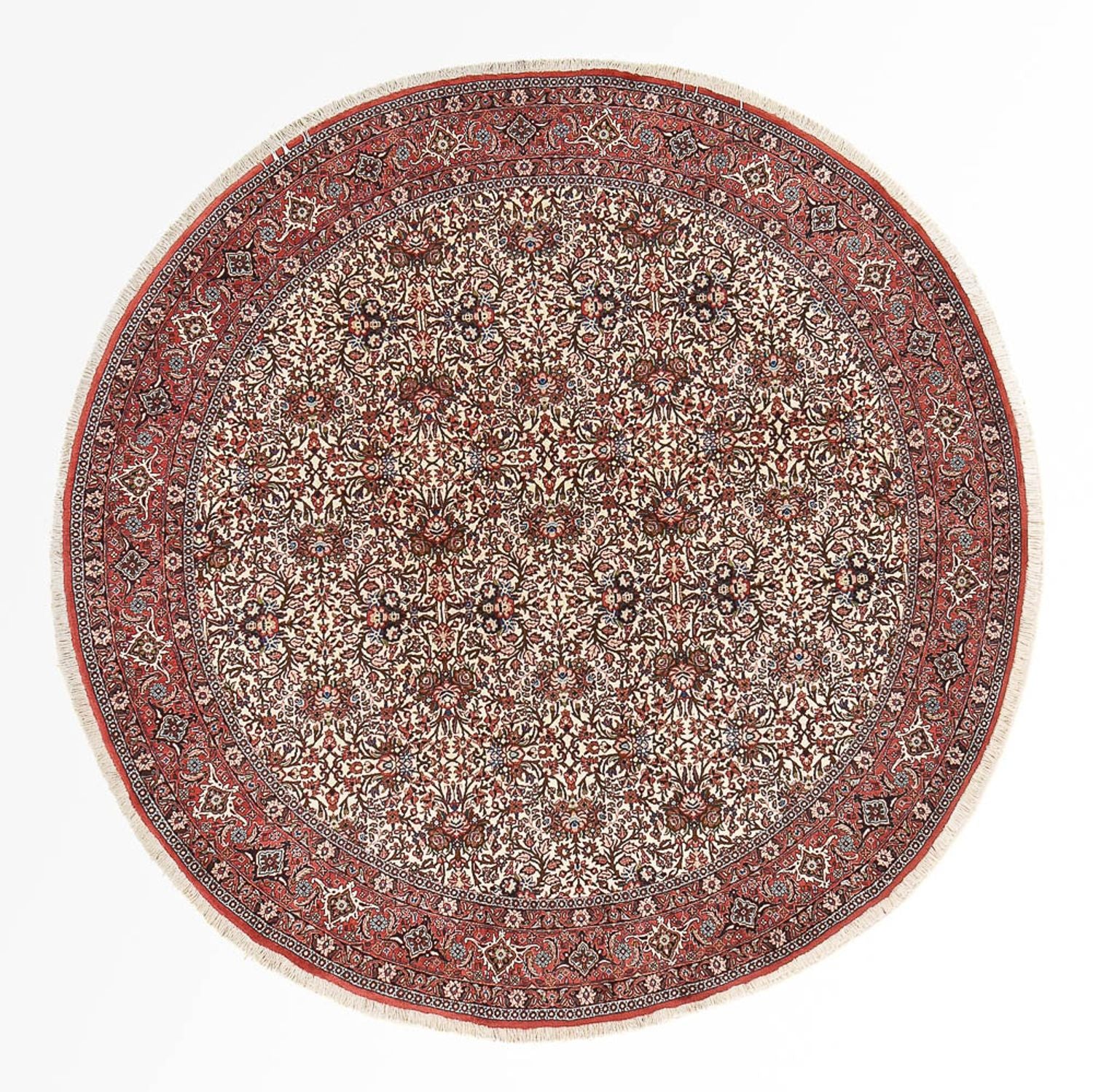 Perserteppich - Bidjar rund  - 250 x 250 cm - hellrot