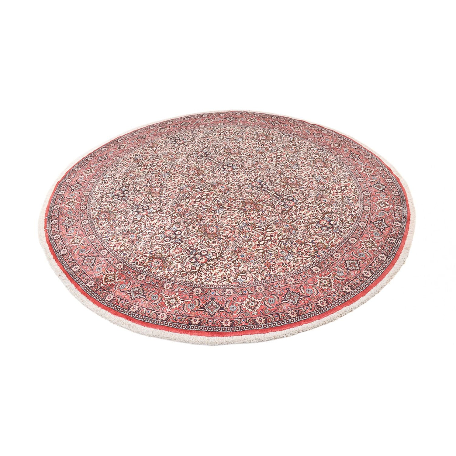 Perserteppich - Bidjar rund  - 250 x 250 cm - hellrot