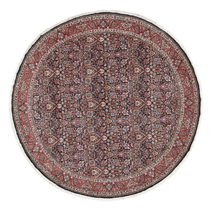Perserteppich - Bidjar rund  - 300 x 300 cm - dunkelrot