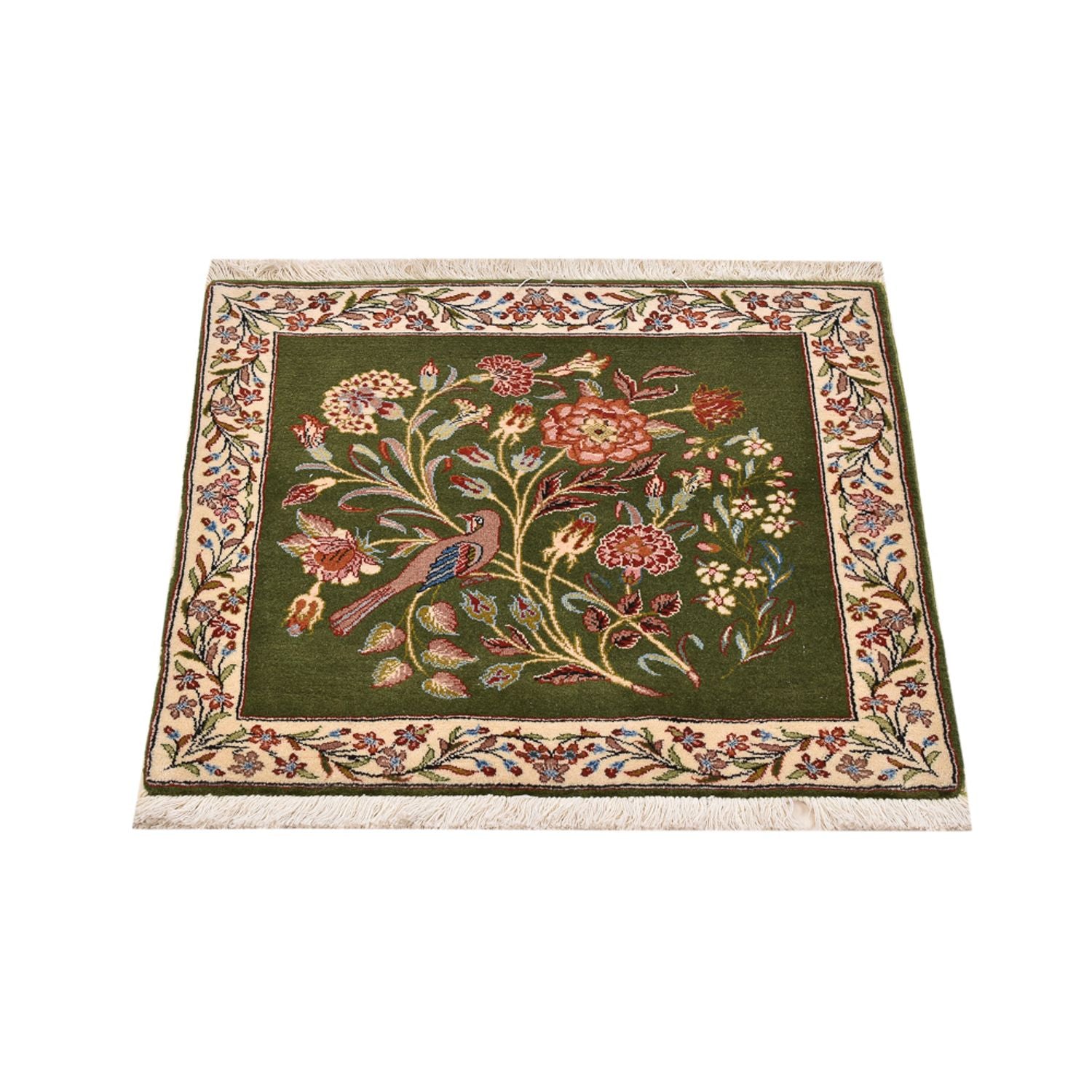 Perserteppich - Royal quadratisch  - 60 x 60 cm - grün
