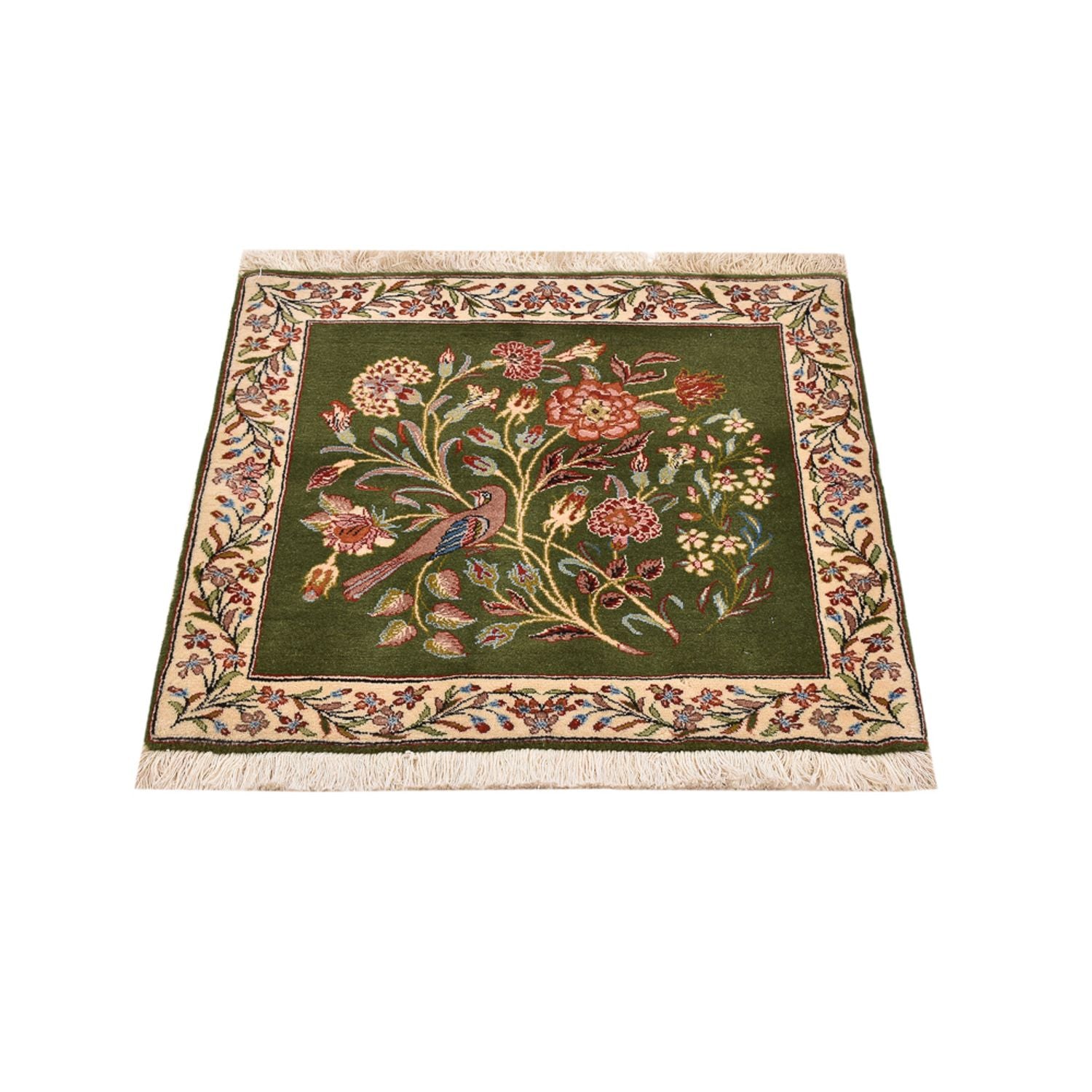 Perserteppich - Royal quadratisch  - 60 x 60 cm - grün