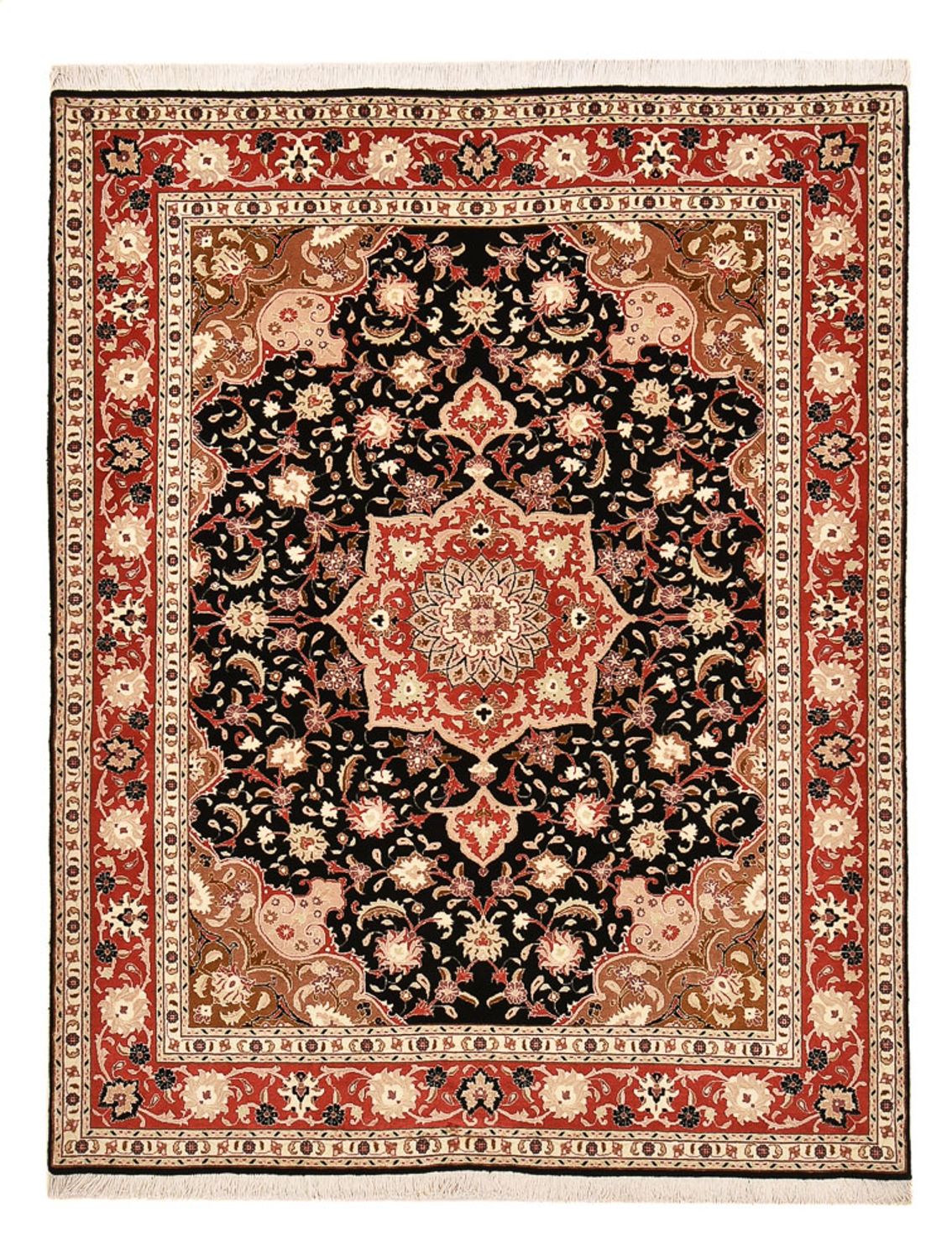 Perserteppich - Täbriz - Royal - 200 x 153 cm - dunkelblau