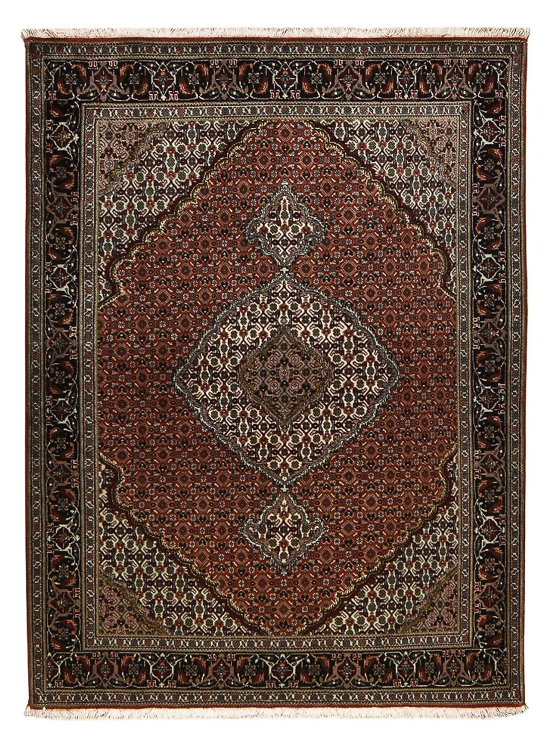 Perserteppich - Täbriz - Royal - 203 x 150 cm - dunkelrot