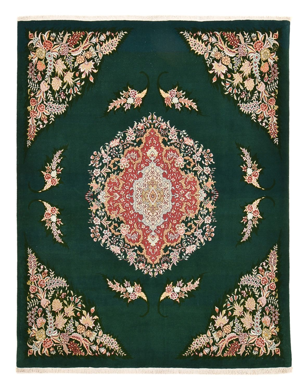 Perserteppich - Täbriz - Royal - 250 x 200 cm - grün