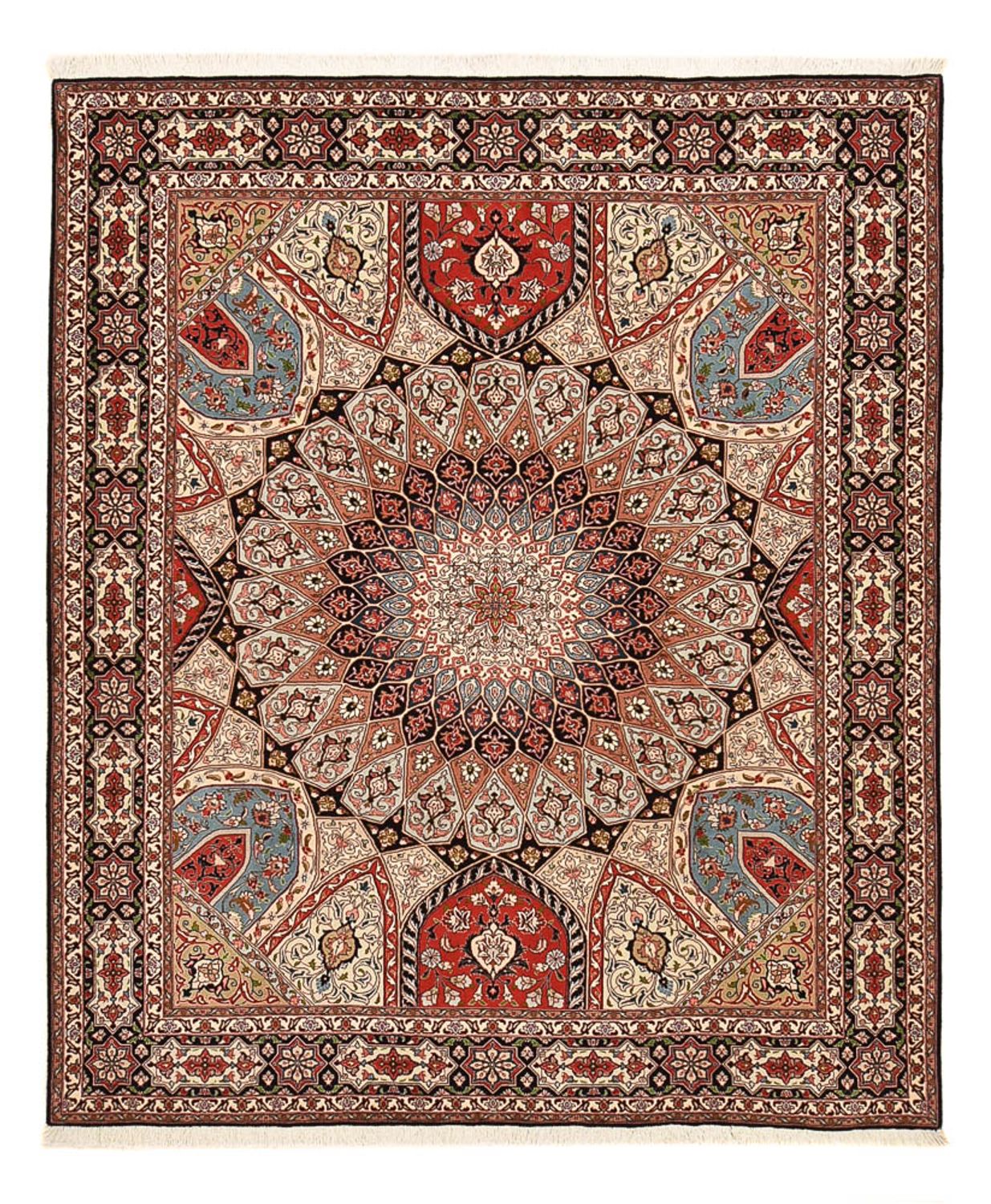 Perserteppich - Täbriz - Royal - 250 x 202 cm - dunkelbeige