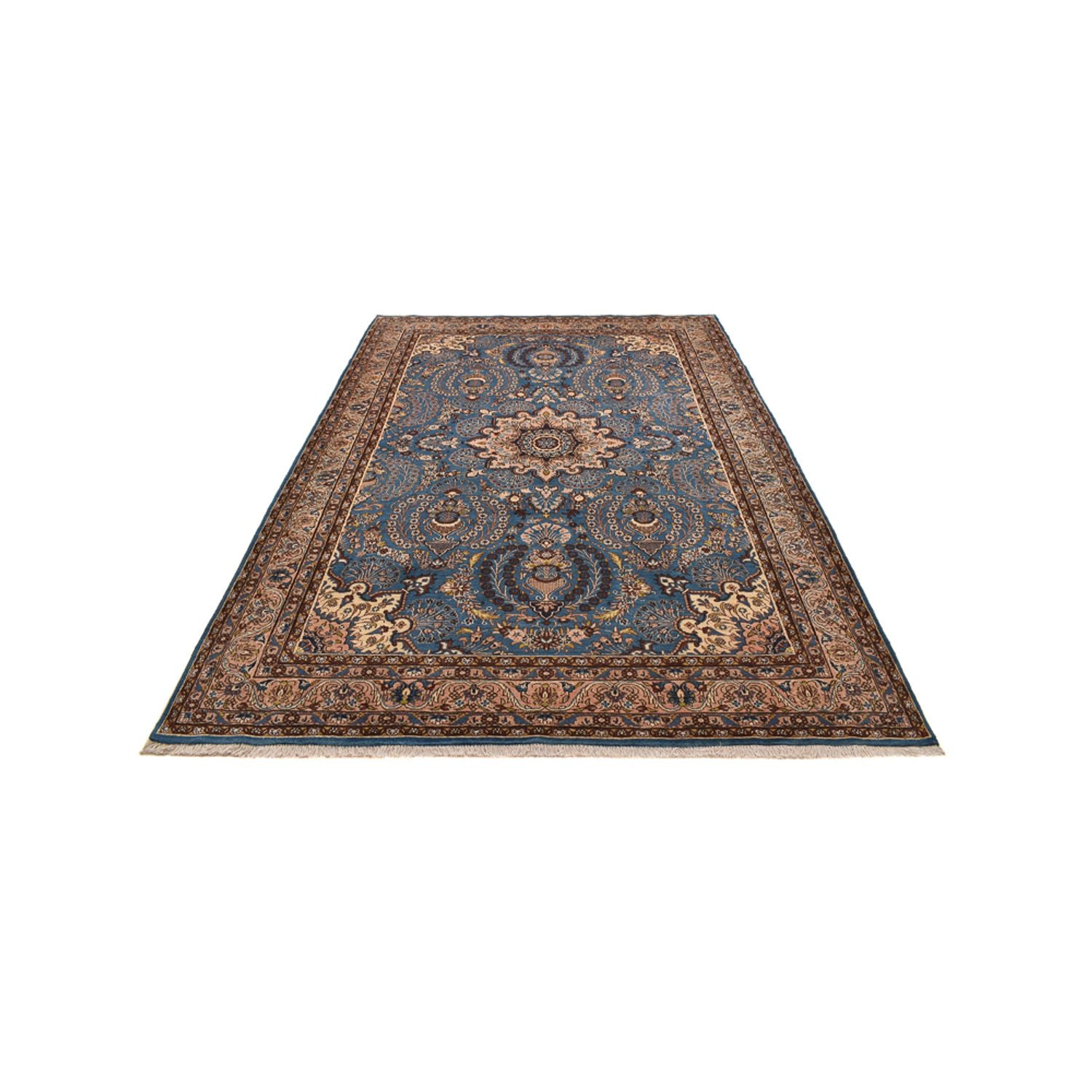 Perserteppich - Nomadic - 288 x 204 cm - seeblau