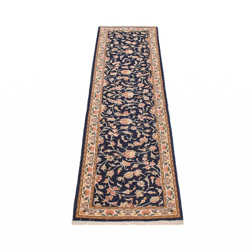 Läufer Perser - Ghom - Royal - 244 x 58 cm - dunkelblau