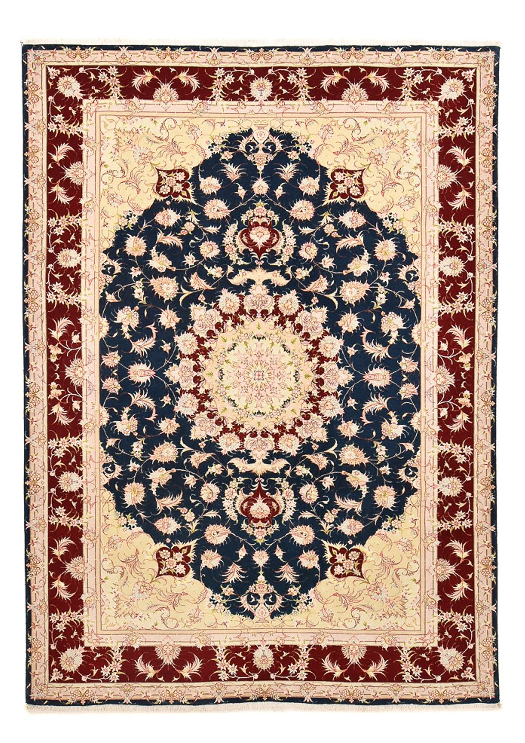 Perserteppich - Täbriz - Royal - 287 x 202 cm - dunkelblau