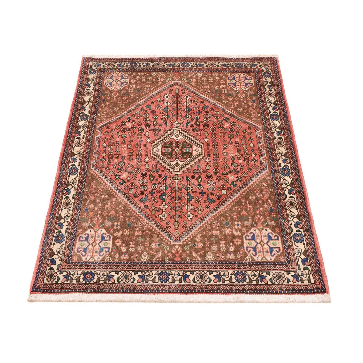 Perserteppich - Nomadic - 143 x 98 cm - hellrot