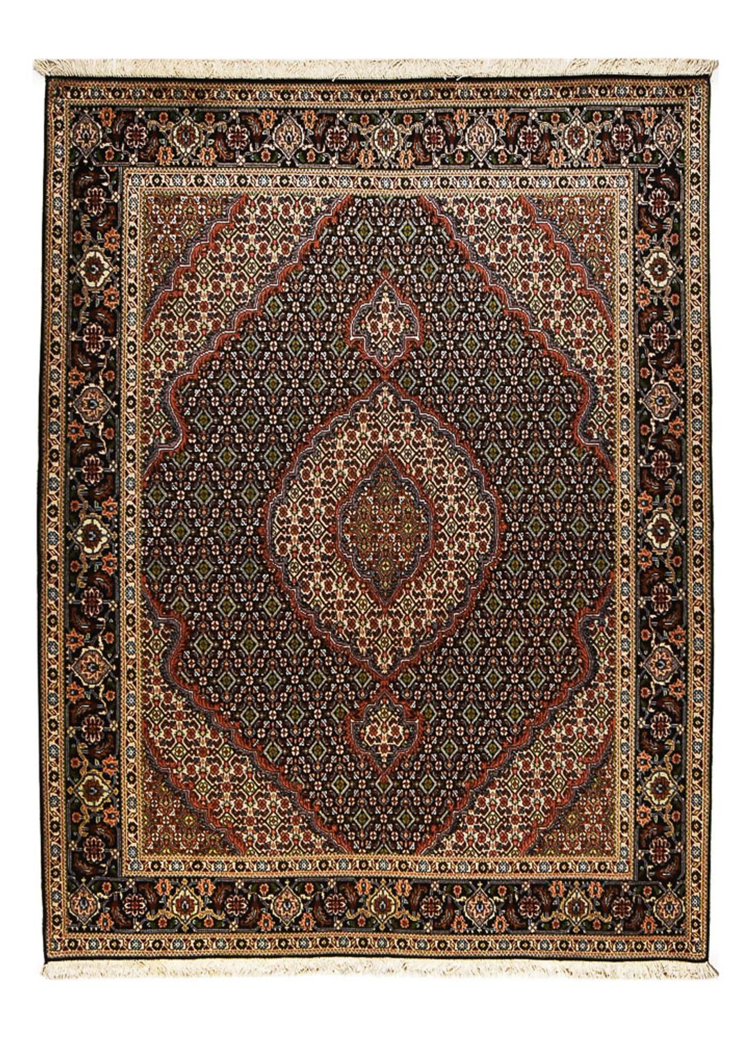 Perserteppich - Täbriz - Royal - 202 x 150 cm - dunkelblau