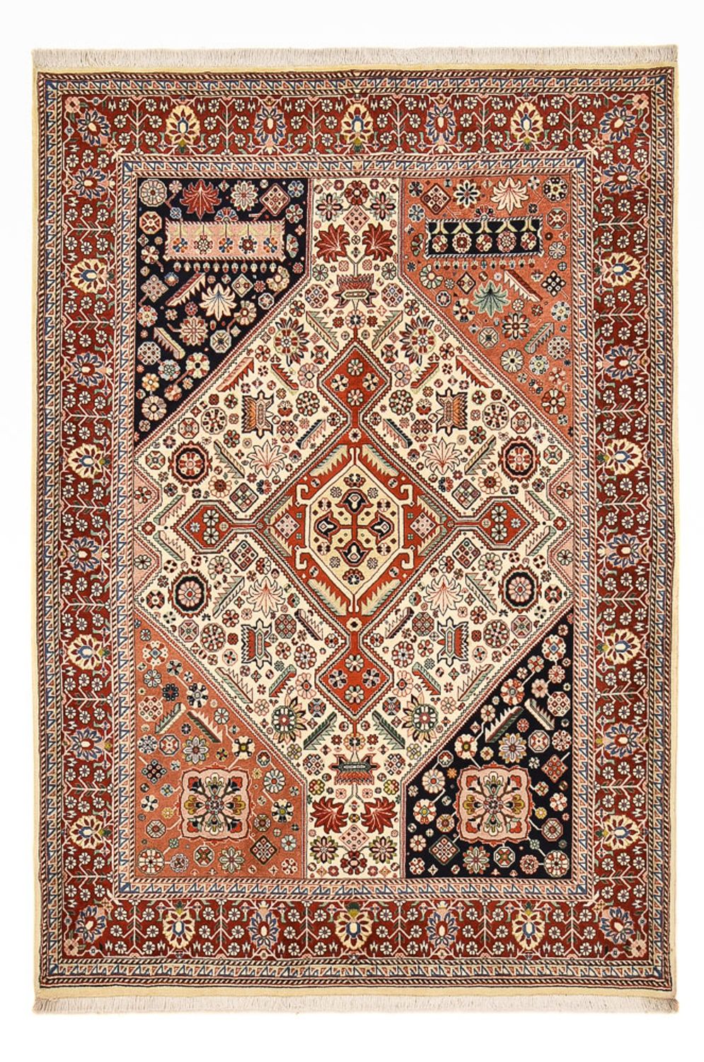 Gabbeh Teppich - Kaschkuli Perser - 215 x 146 cm - mehrfarbig