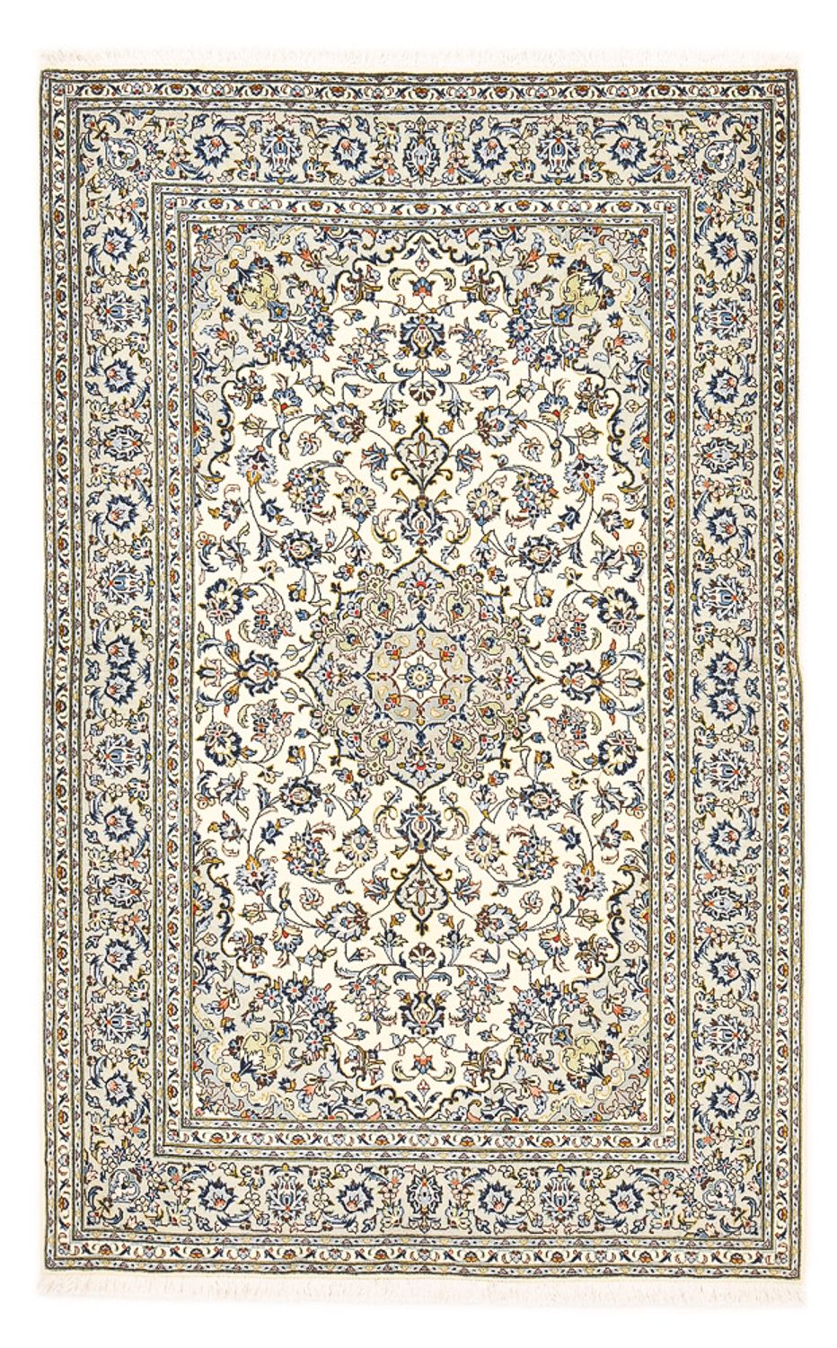 Perserteppich - Keshan - 220 x 140 cm - hellgrau