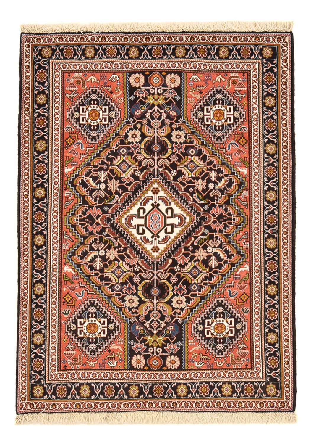 Gabbeh Teppich - Kaschkuli Perser - 158 x 110 cm - hellrot