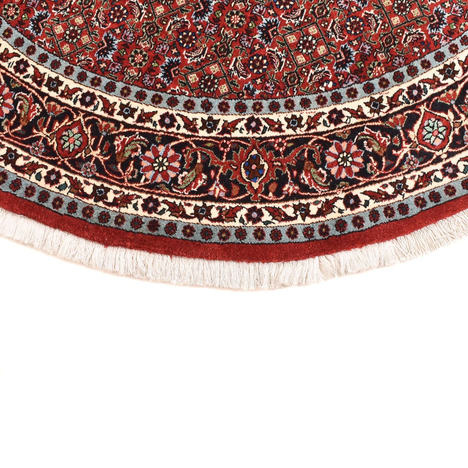 Perserteppich - Bidjar rund  - 150 x 150 cm - dunkelrot