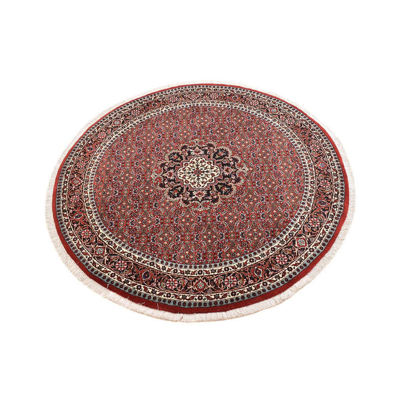 Perserteppich - Bidjar rund  - 150 x 150 cm - dunkelrot