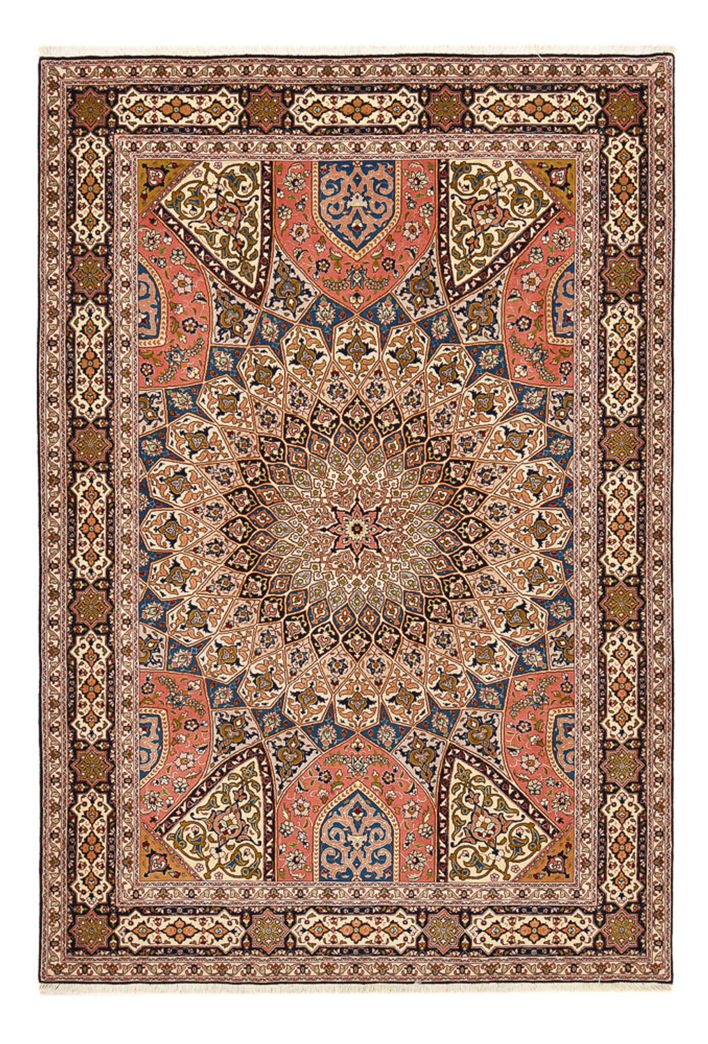Perserteppich - Täbriz - Royal - 250 x 170 cm - dunkelbeige