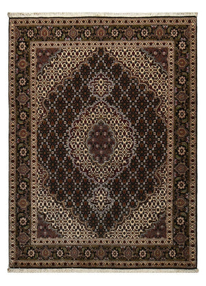Perserteppich - Täbriz - Royal - 196 x 148 cm - dunkelbraun