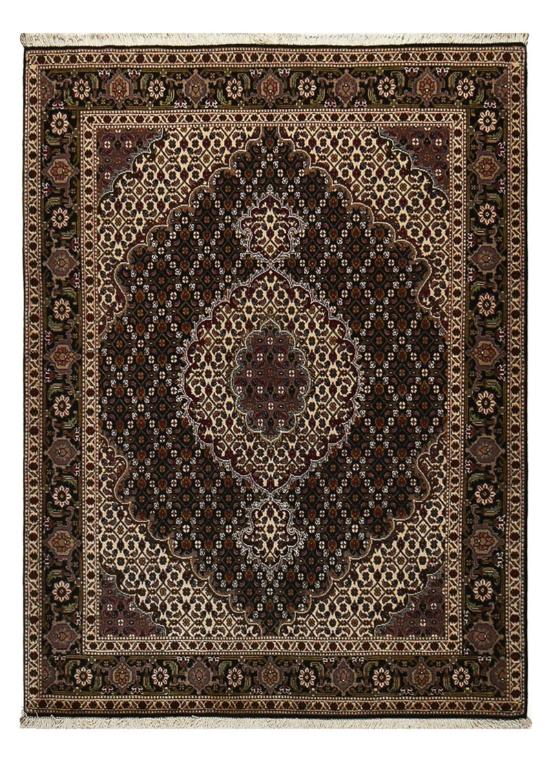 Perserteppich - Täbriz - Royal - 196 x 148 cm - dunkelbraun