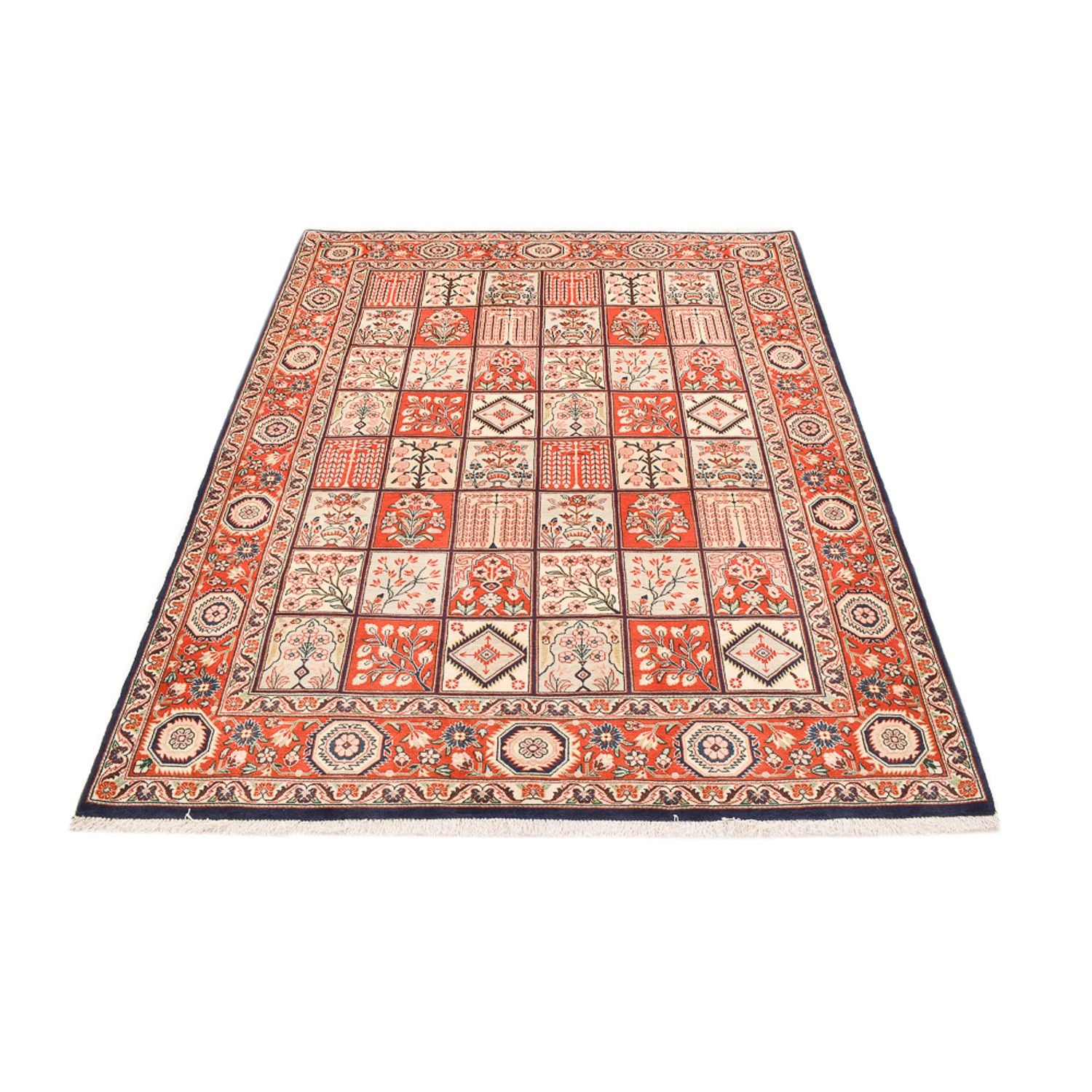 Perserteppich - Nomadic - 202 x 158 cm - mehrfarbig