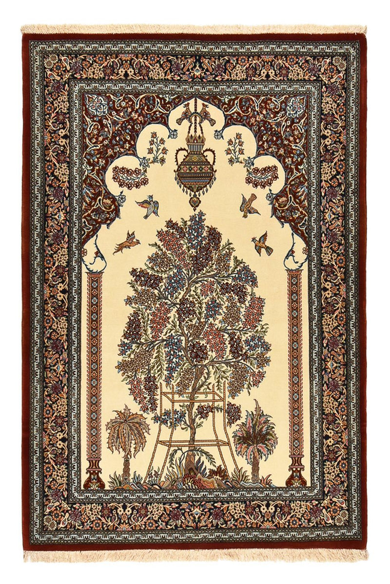 Perserteppich - Ghom - Royal - 200 x 136 cm - hellbeige