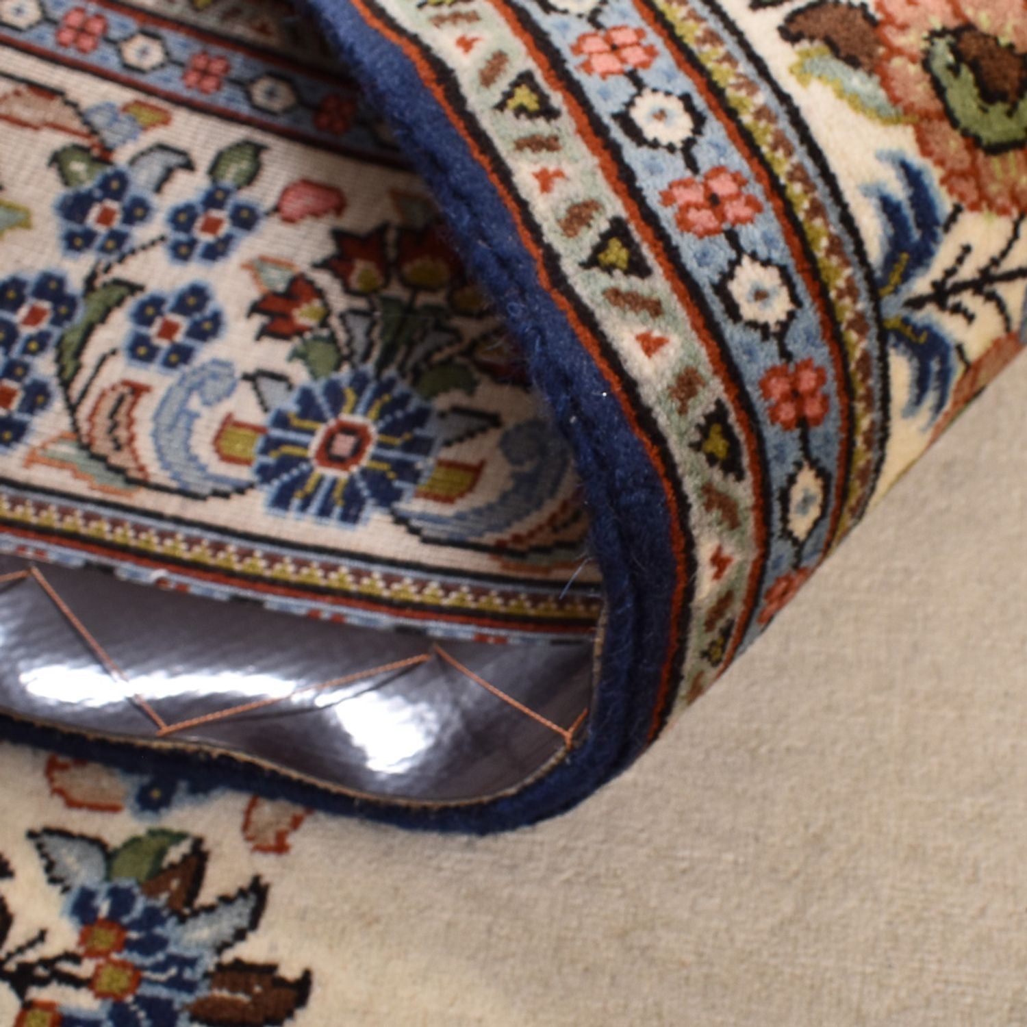 Perserteppich - Ghom - Royal - 188 x 130 cm - hellbeige