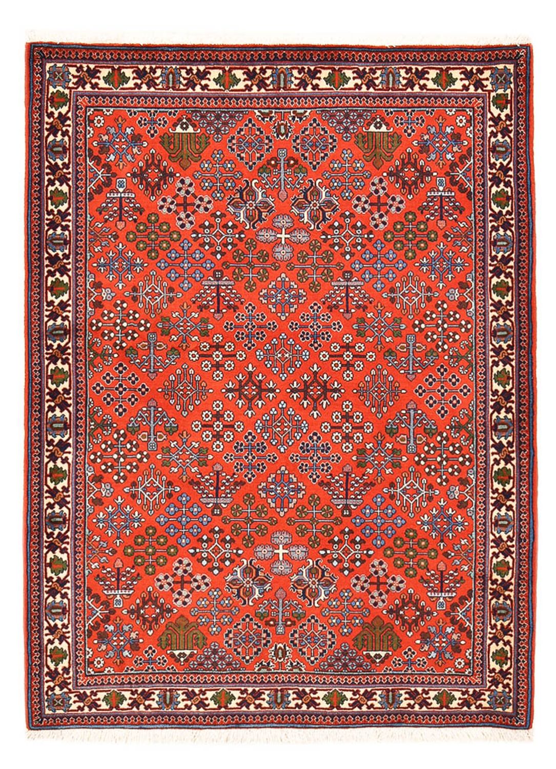 Perserteppich - Nomadic - 150 x 113 cm - rot