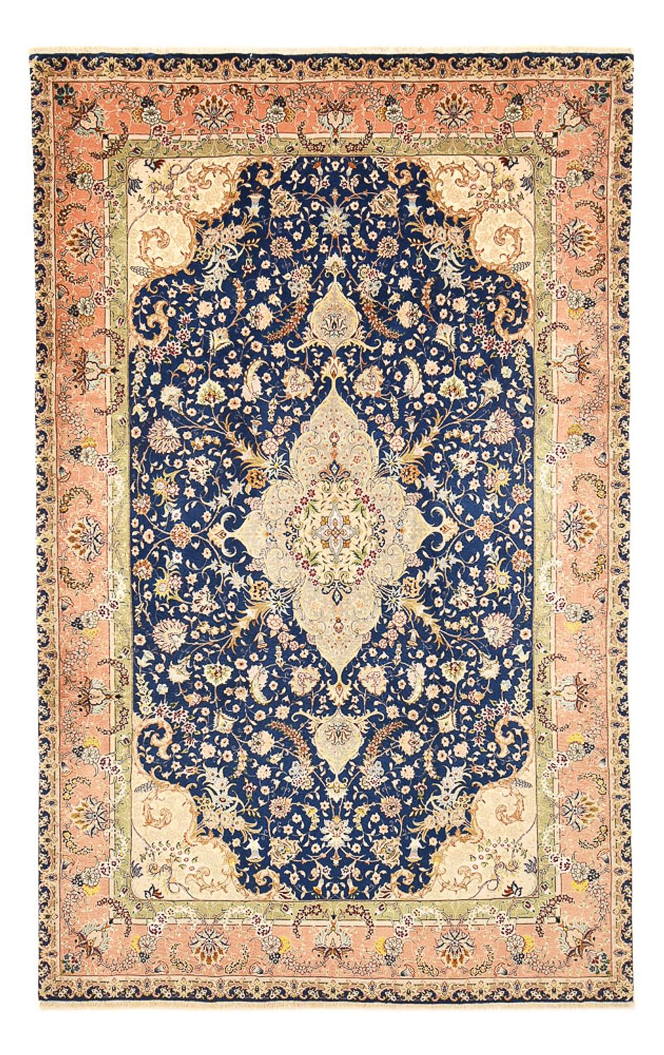 Perserteppich - Täbriz - Royal - 304 x 189 cm - dunkelblau