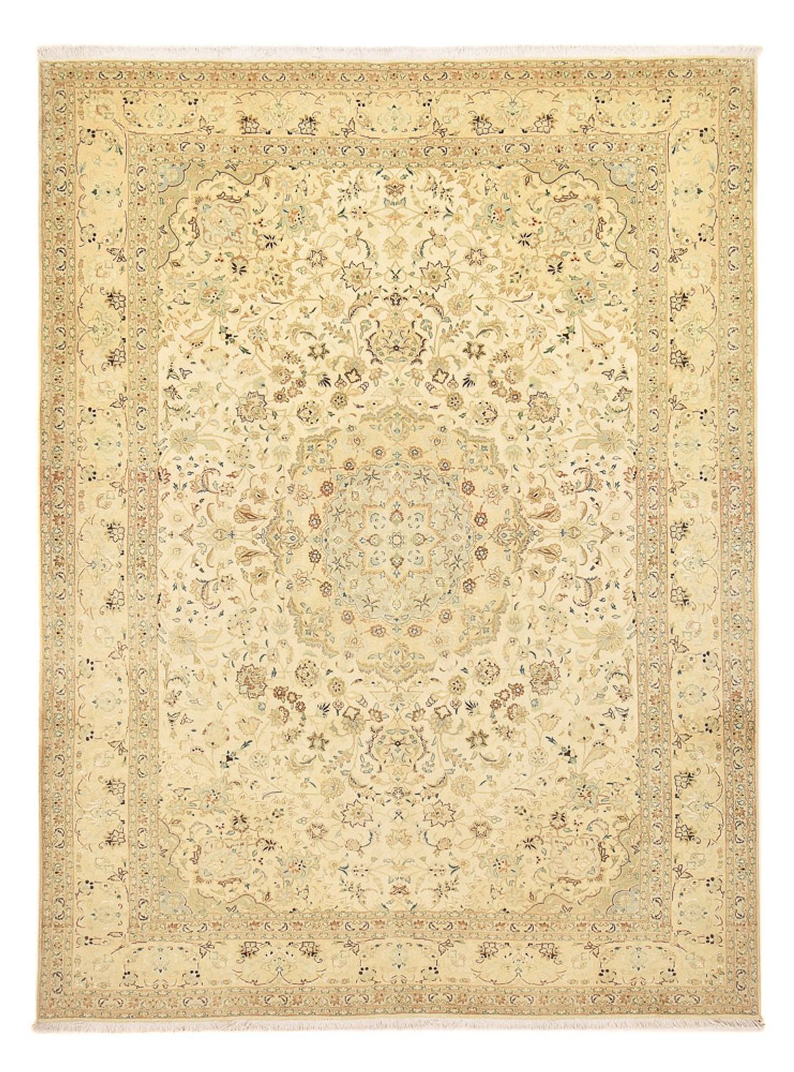 Perserteppich - Täbriz - Royal - 342 x 252 cm - hellbeige