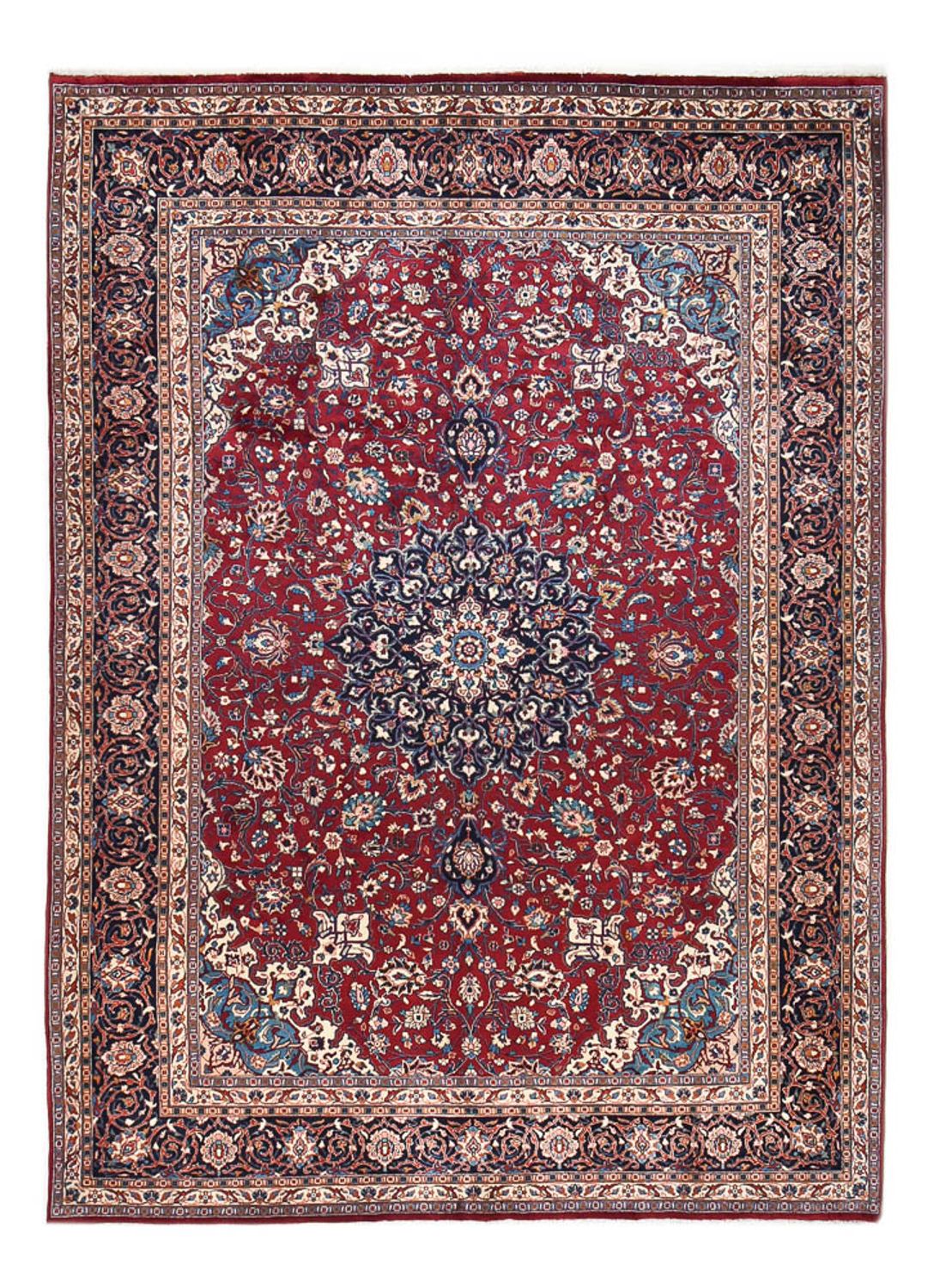Perserteppich - Keshan - 340 x 245 cm - dunkelrot