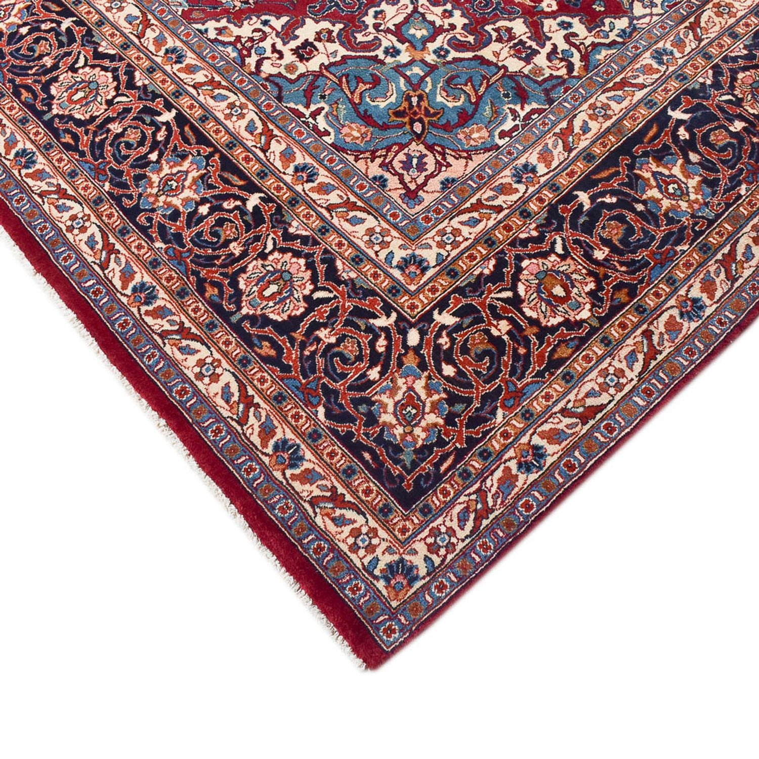 Perserteppich - Keshan - 340 x 245 cm - dunkelrot