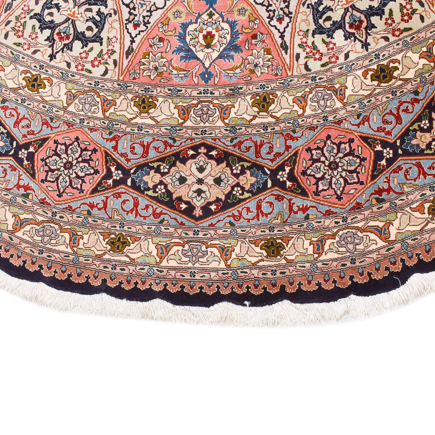 Perserteppich - Täbriz - Royal rund  - 250 x 250 cm - mehrfarbig