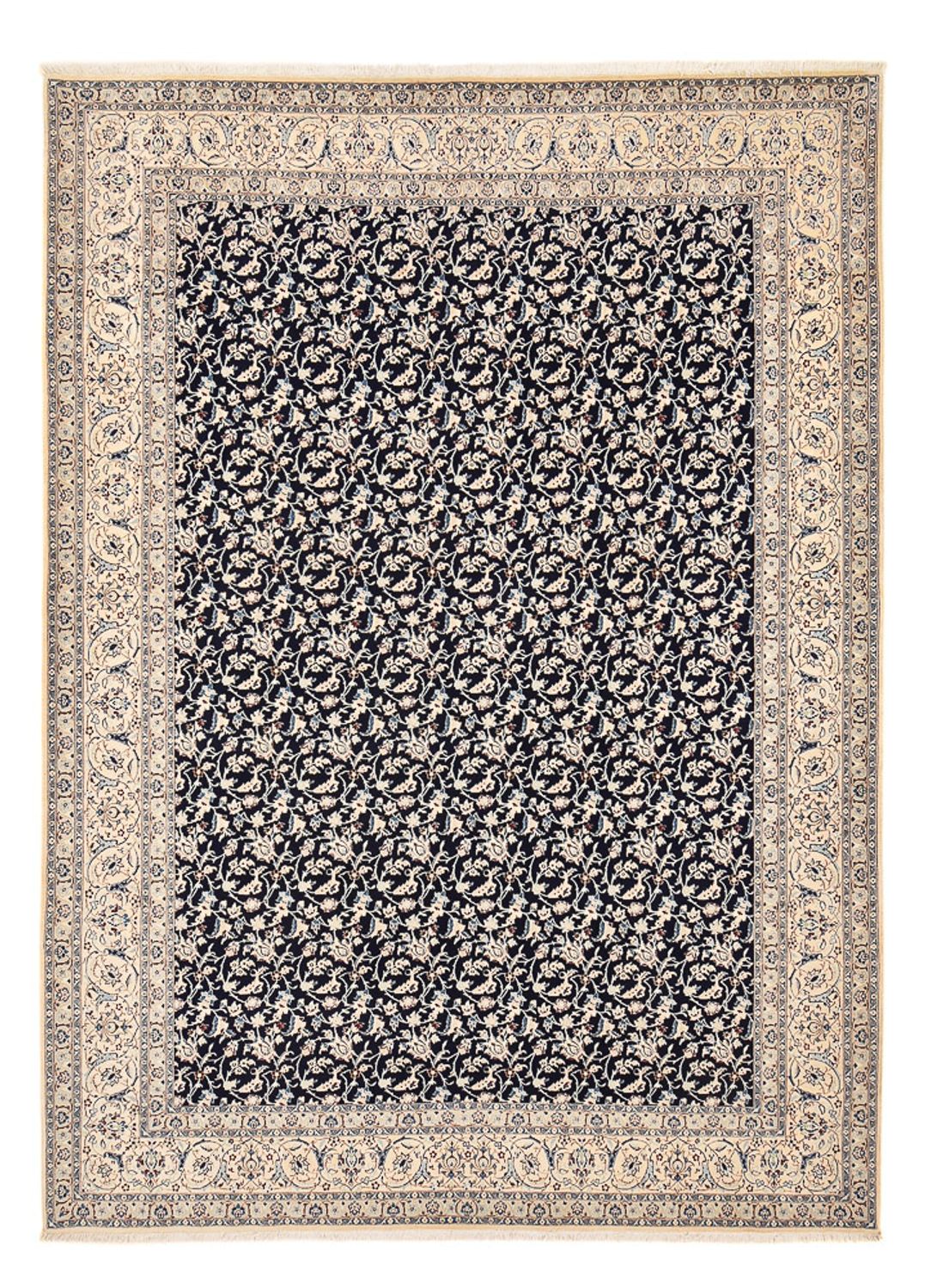 Perserteppich - Nain - Premium - 351 x 253 cm - dunkelblau