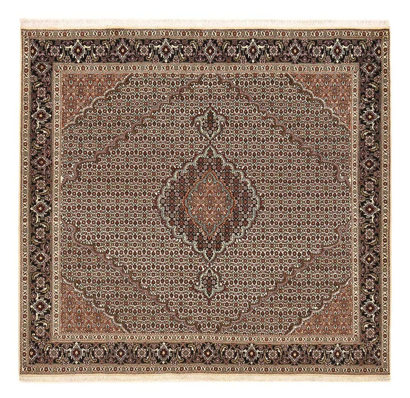 Perserteppich - Täbriz - Royal quadratisch  - 202 x 200 cm - braun
