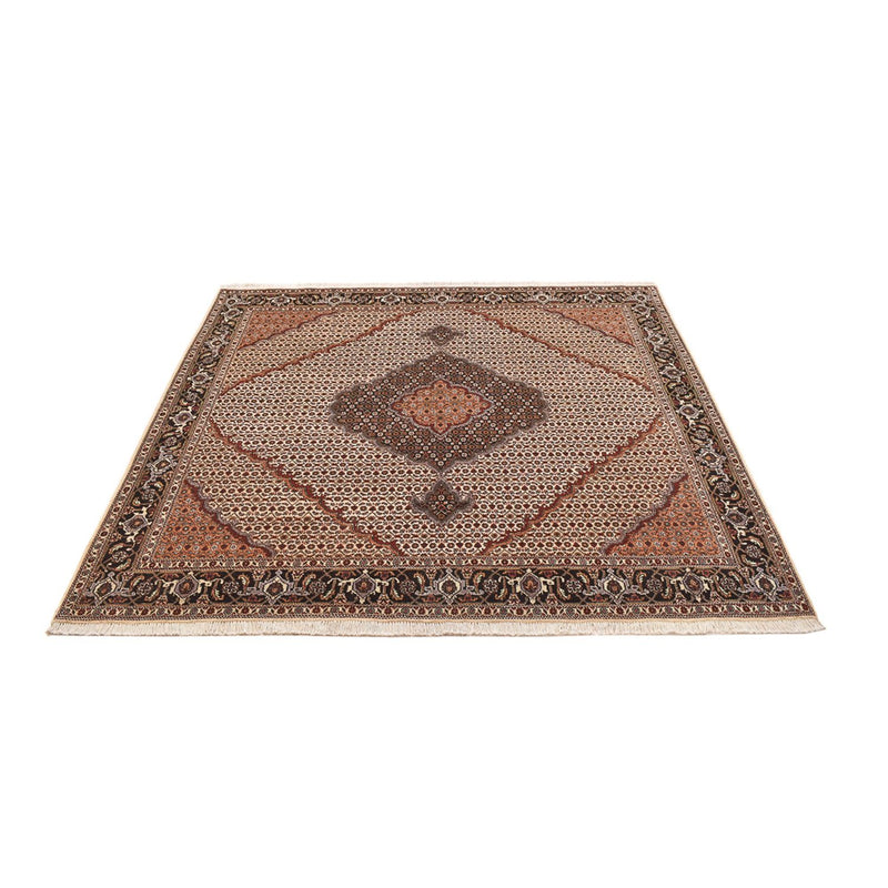 Perserteppich - Täbriz - Royal quadratisch  - 203 x 195 cm - dunkelbeige