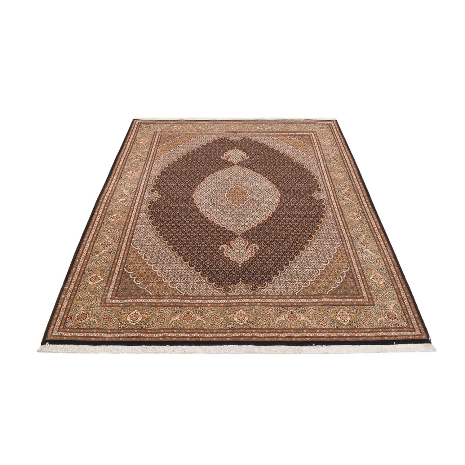 Perserteppich - Täbriz - Royal - 250 x 202 cm - dunkelbraun