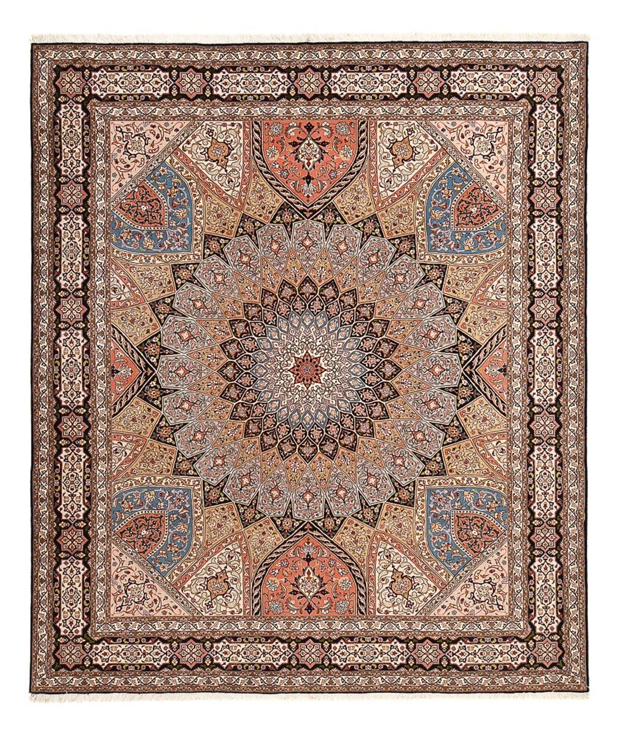 Perserteppich - Täbriz - Royal - 302 x 253 cm - mehrfarbig