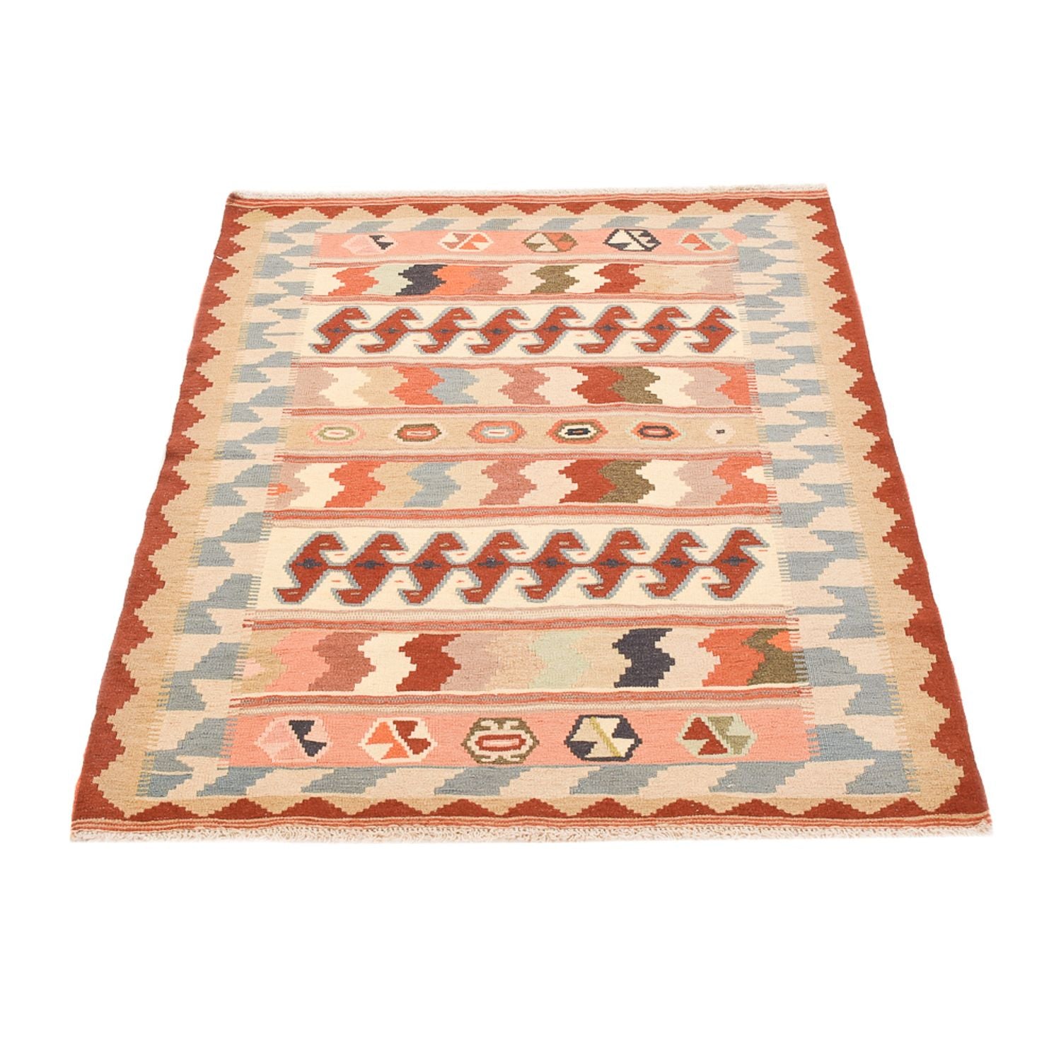 Kelim Teppich - Oriental - 147 x 110 cm - mehrfarbig