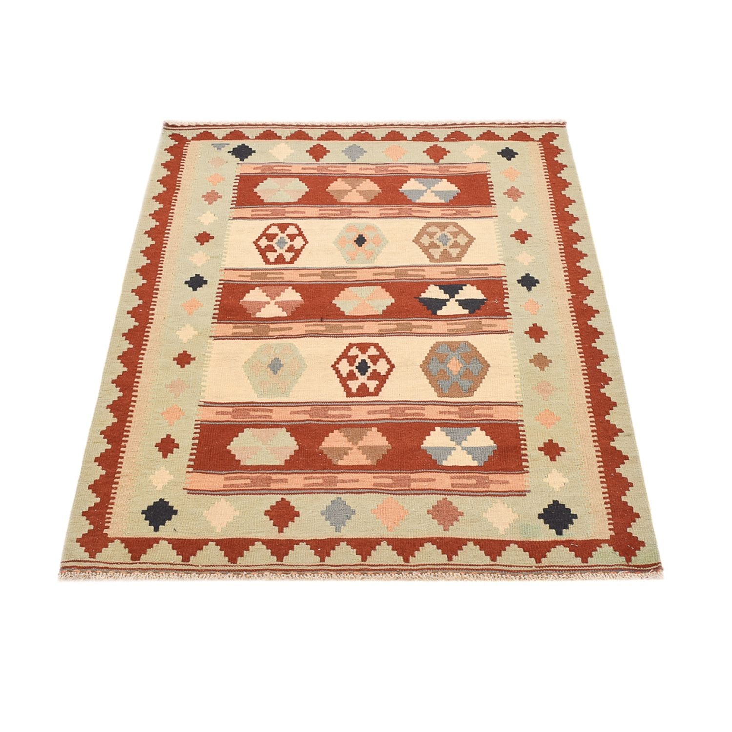 Kelim Teppich - Oriental - 145 x 100 cm - mehrfarbig