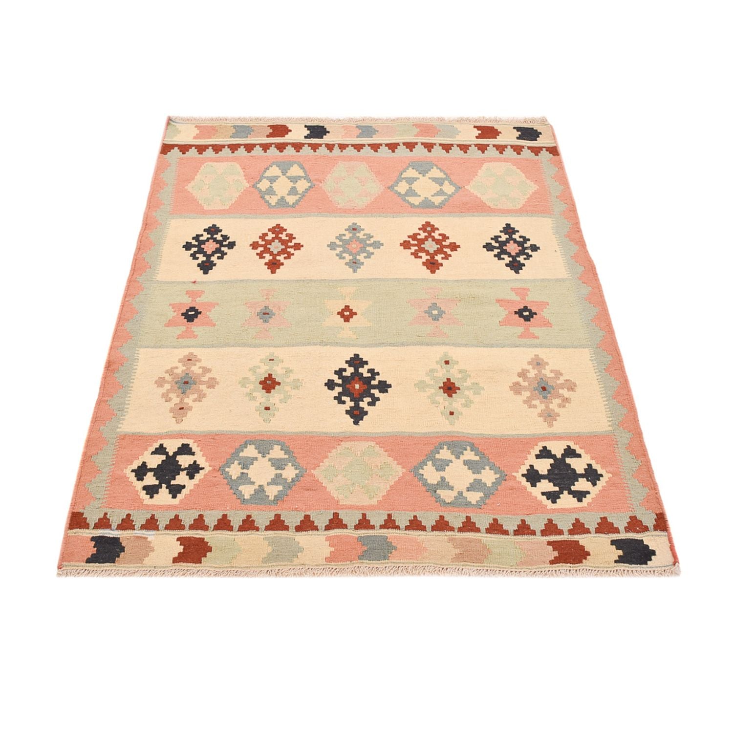 Kelim Teppich - Oriental - 150 x 105 cm - mehrfarbig