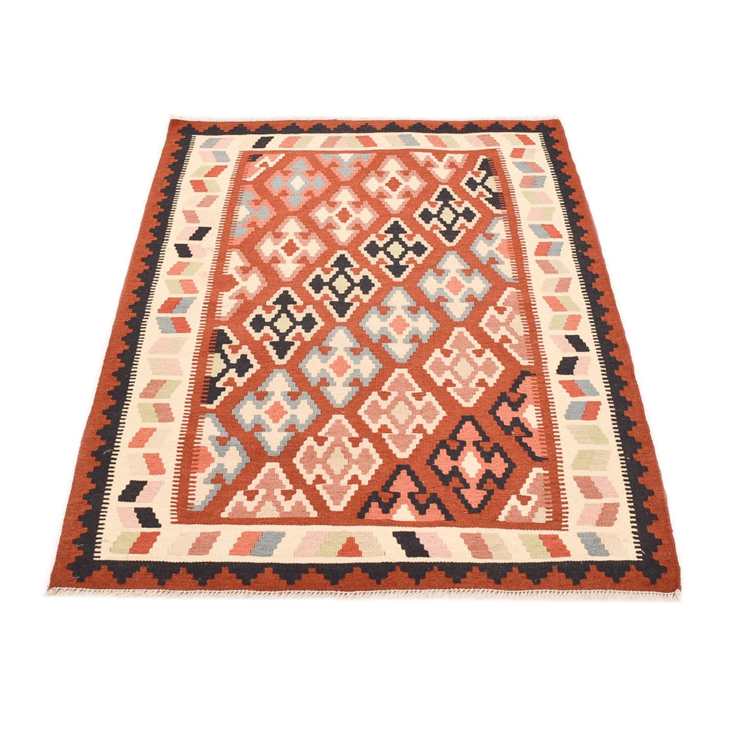 Kelim Teppich - Oriental - 145 x 105 cm - mehrfarbig