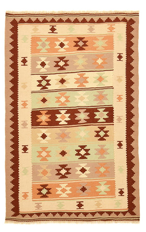 Kelim Teppich - Oriental - 147 x 96 cm - beige